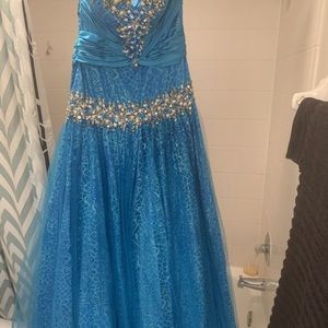 Blue prom/ pageant dress
